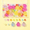 80Pcs 4 Styles Transparent Acrylic Beads MACR-FS0001-61-7