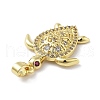 Brass Micro Pave Cubic Zirconia Pendants KK-F877-13G-2