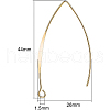 Brass Earring Hooks KK-BC0003-75G-2