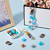 SUNNYCLUE 25Pcs 5 Styles Silicone Beads SIL-SC0002-08-4