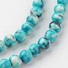 Natural Ocean White Jade Bead Strands G-G916-6mm-04-3