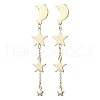 Brass Stud Earrings EJEW-TA00583-1