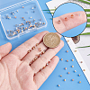   120Pcs 4 Colors 304 Stainless Steel Beads STAS-PH0005-74-3