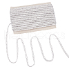 Polyester Thread & Filigree Braided Lace Trim OCOR-WH0097-13A-1