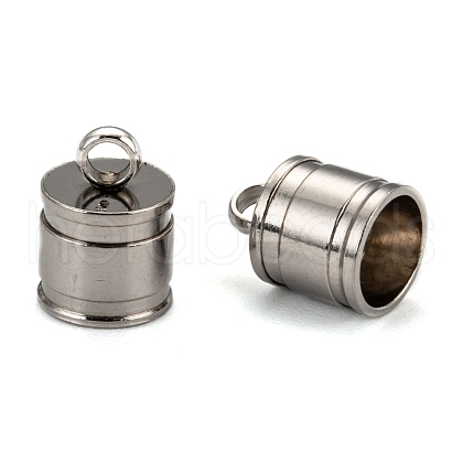 Tarnish Resistant 304 Stainless Steel Cord Ends X-STAS-E020-2-1
