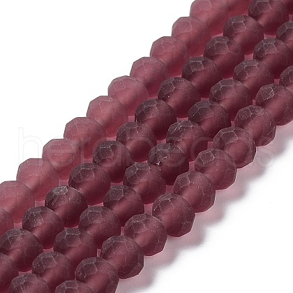 Transparent Glass Beads Strands X1-EGLA-A034-T6mm-MD13-1