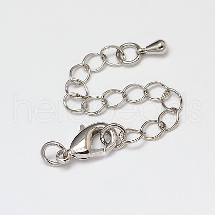 Rack Plating Brass Chain Extender KK-I598-16P-RS-1