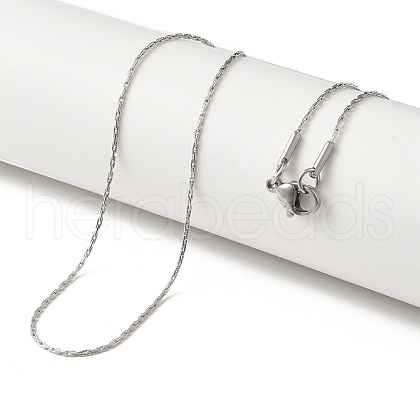 Tarnish Resistant Trendy Unisex 304 Stainless Steel Coreana Chain Necklaces NJEW-L043-51P-1