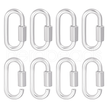 Unicraftale 6Pcs Alloy Screw Carabiner Lock Charms FIND-UN0003-31P-1