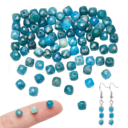 Natural Apatite Beads Strands G-NB0005-74-1