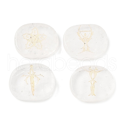 4Pcs 4 Styles Natural Quartz Crystal Display Decorations G-F786-02C-08-1