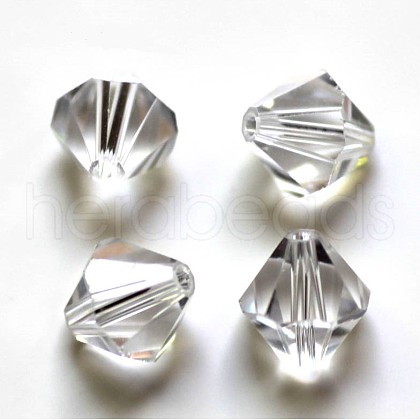 Imitation Austrian Crystal Beads SWAR-F022-5x5mm-001-1