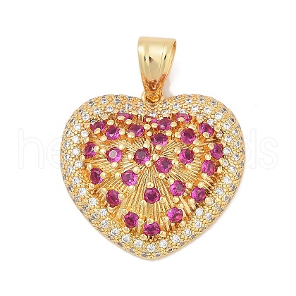 Brass Micro Pave Cubic Zirconia Pendants KK-A241-12G-01-1