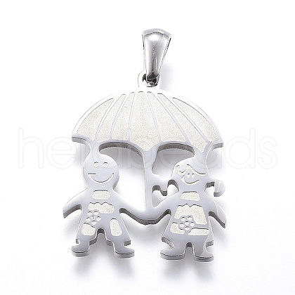304 Stainless Steel Pendants STAS-K162-023P-1