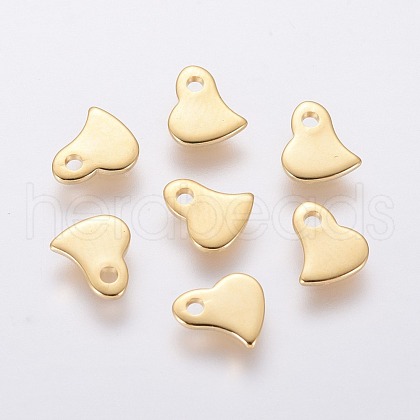 201 Stainless Steel Charms STAS-L234-043G-1