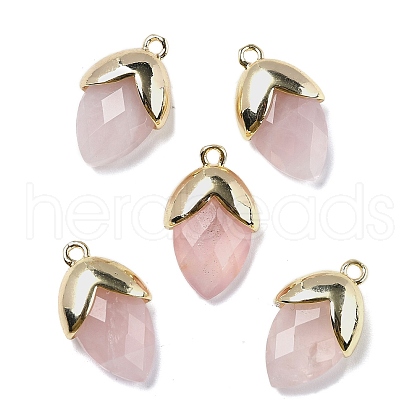 Natural Rose Quartz Pendants G-U019-03A-06-1