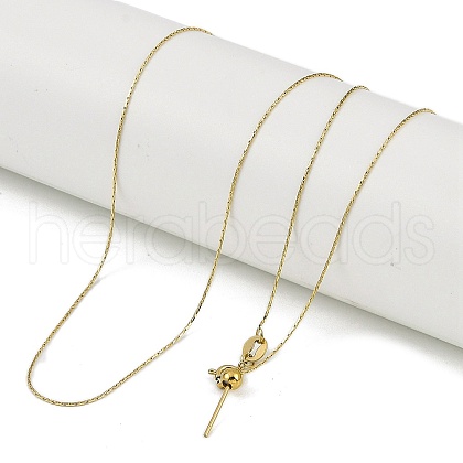 Ion Plating(IP) 304 Stainless Steel Coreana Chains Necklaces NJEW-H042-08G-1