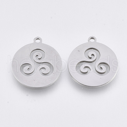 Tarnish Resistant 201 Stainless Steel Pendants STAS-T044-89P-1