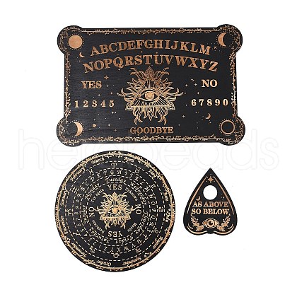 3Pcs 3 Styles Wood Pendulum Board WICR-L001-01B-1