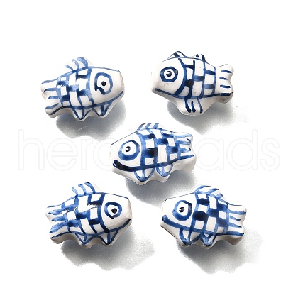Handmade Porcelain Beads X-PORC-S002-04A-1