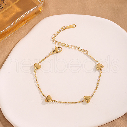 Stainless Steel Curb Chains Bracelets FS-WG5BF1A-02-1