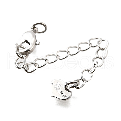 Brass Micro Pave Cubic Zirconia End With Chain KK-V011-27P-1