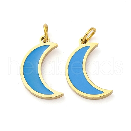 304 Stainless Steel Enamel Charms STAS-E550-59G-1