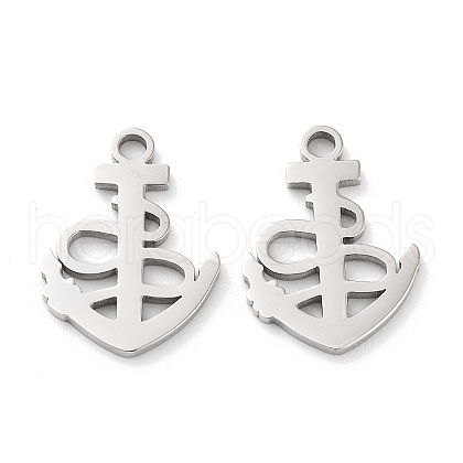 Non-Tarnish 316 Surgical Stainless Steel Charms STAS-Q314-14P-1