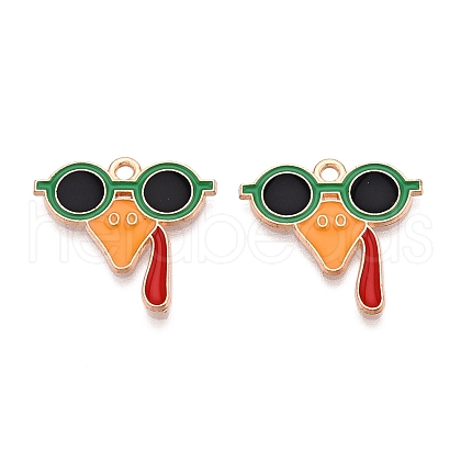 Thanksgiving Day Theme Alloy Enamel Pendants X1-ENAM-T020-35A-1