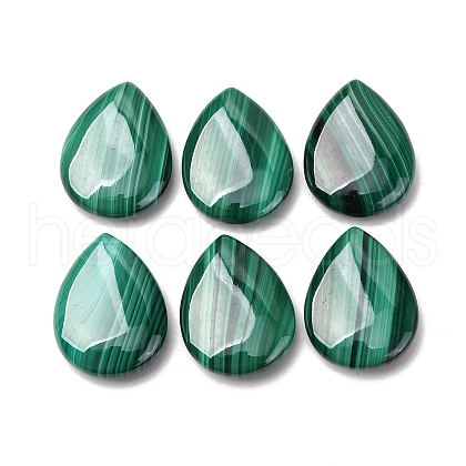 Natural Malachite Cabochons G-D312-01-1