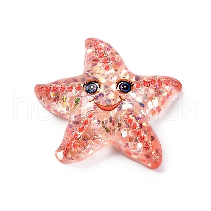 Marine Organism Theme Resin Cabochons RESI-Q010-01E-1