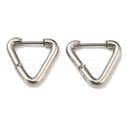 Tarnish Resistant Stainless Steel Huggie Hoop Earrings EJEW-E602-01P-1