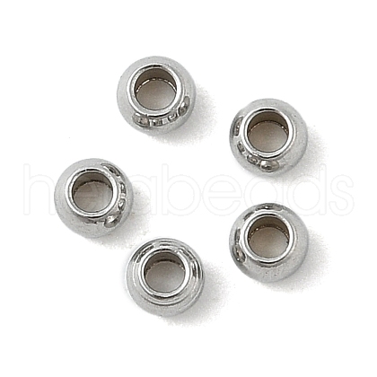 Tarnish Resistant Rondelle 201 Stainless Steel Spacer Beads STAS-E082-07-1
