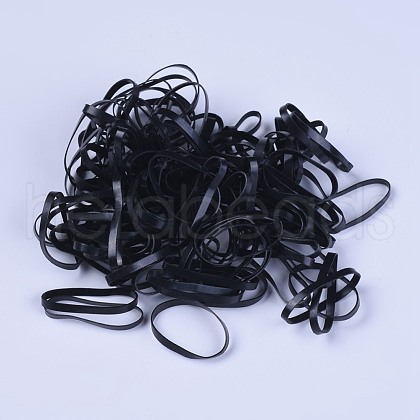 Disposable Elastic Hair Rubber Bands OHAR-WH0010-01-1