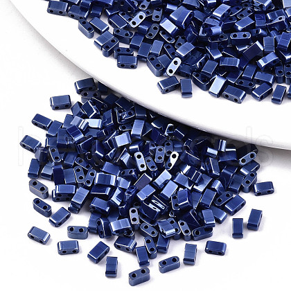 2-Hole Glass Seed Beads SEED-S031-M-SH128-1