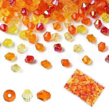 5 Styles Transparent Acrylic Beads TACR-YW0002-04B-1