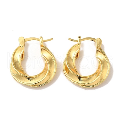 Rack Plating Brass Hoop Earrings EJEW-B062-28G-1