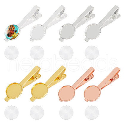 DICOSMETIC DIY Blank Dome Tie Clip Making Kit DIY-DC0002-24-1