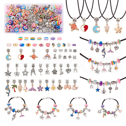 DIY DIY European Jewelry Making Finding Kit DIY-TA0003-85-1