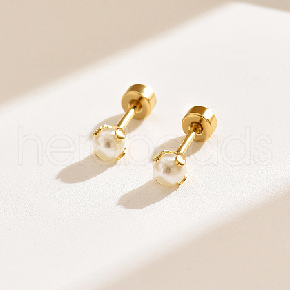 Gold Plated Cute Yellow Earrings for Simple and Elegant Look SB8597-1