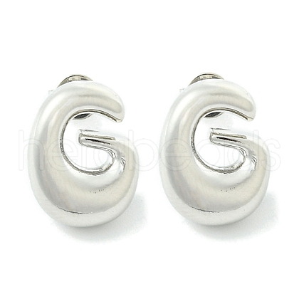 Rack Plating Brass Earrings EJEW-S222-01P-G-1