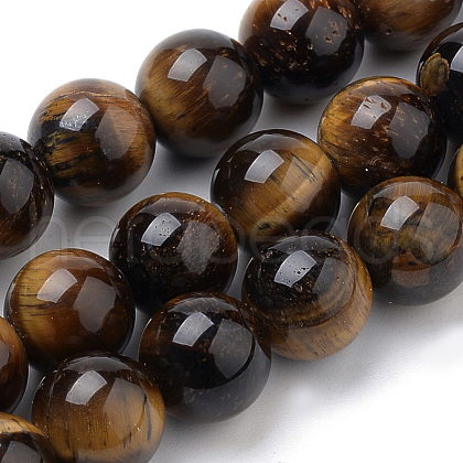 Natural Tiger Eye Beads Strands G-S259-21-8mm-1