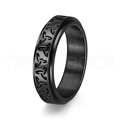 Rotatable Stainless Steel Finger Ring PW-WGB0425-29-1