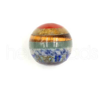 7 Chakra Gemstone Sphere Ball CHAK-PW0001-060A-1
