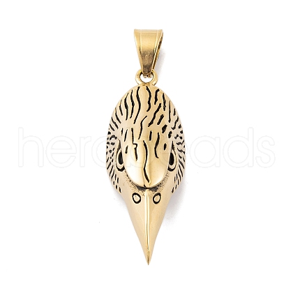 304 Stainless Steel Big Pendants STAS-K283-32AG-1