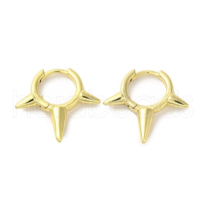 Rack Plating Brass Hoop Earrings EJEW-R162-49G-1