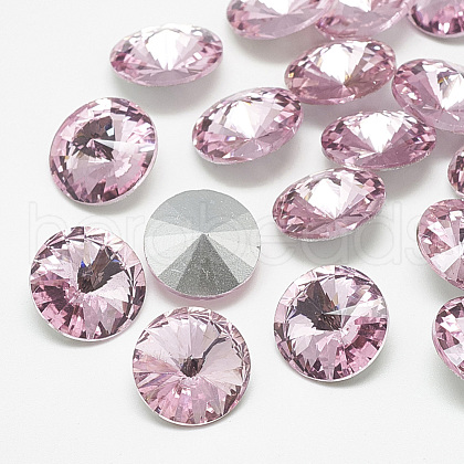 Pointed Back Glass Rhinestone Cabochons RGLA-T086-18mm-10-1