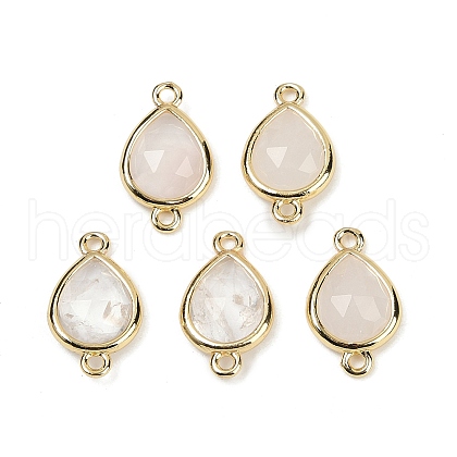 Natural Quartz Crystal Faceted Connector Charms G-L514-048P-03-1