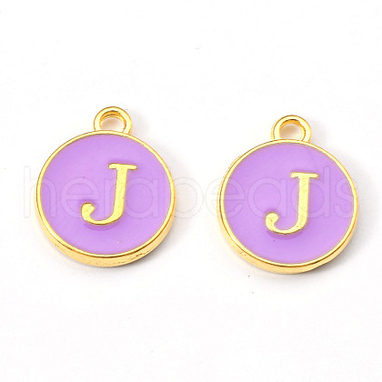 Golden Plated Alloy Enamel Charms ENAM-S118-10J-1