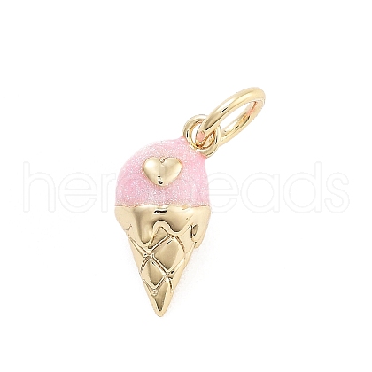 Rack Plating Brass Enamel Charms X-KK-G512-19C-G-1